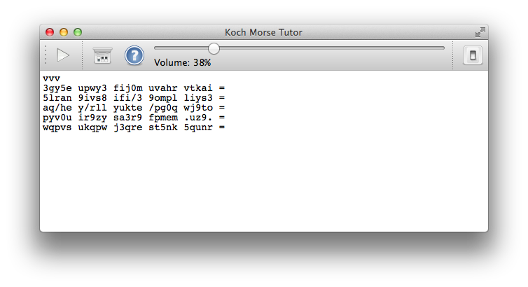 Koch Morse in action.