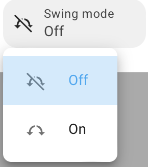 swing mode list