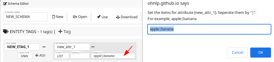 spans attribute example